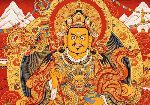 The Fifth Lord: Buddhist Deity of Wealth and Protector of Thangka Jewelry