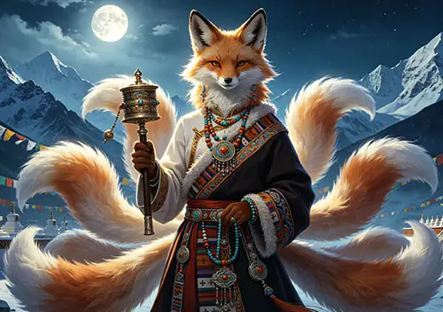 Fox Spirits in Tibetan Buddhism: Protection, Fortune, and Spiritual Symbolism